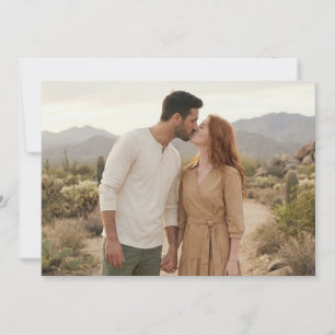 Serene Earthy Natural Photo Invitation