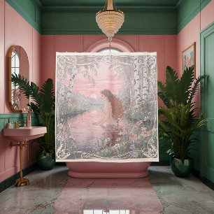 Serene Elegance Nouveau Bathing Shower Curtain
