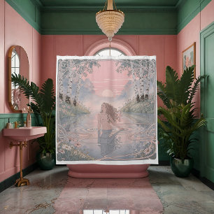 Serene Elegance Nouveau Bathing Shower Curtain
