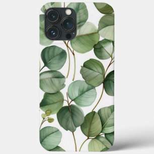 Serene Eucalyptus Watercolor iPhone 13 Pro Max Cas Case