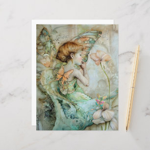 Serene Fairy A4 Advice Birthday card