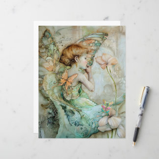 Serene Fairy A4 Advice Birthday card