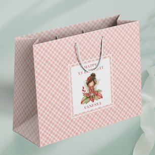 Serene Fairy Girl Blush Floral Birthday Gift Bags
