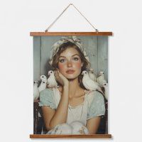 Serene Farm Maiden White Doves – Symbol of Peace