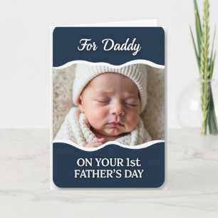 Serene Fathers Day Baby Card
