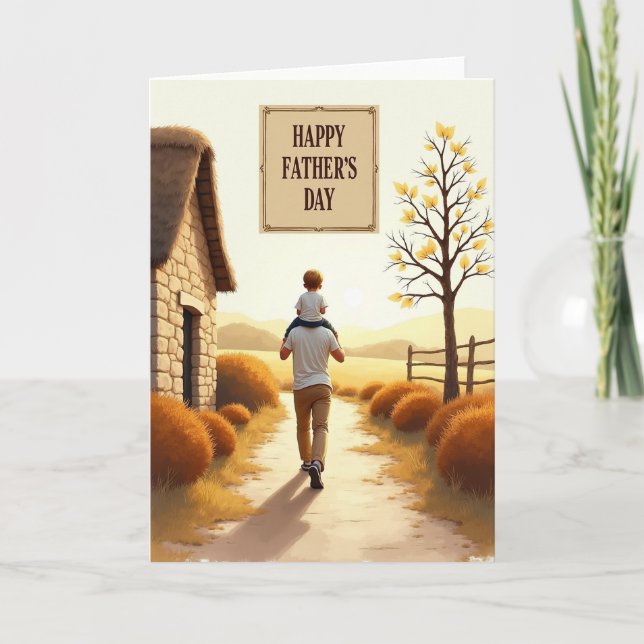Serene Fathers Day Path Card (Front)
