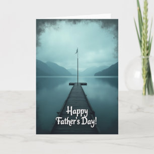 Serene Fathers Day Pier Card