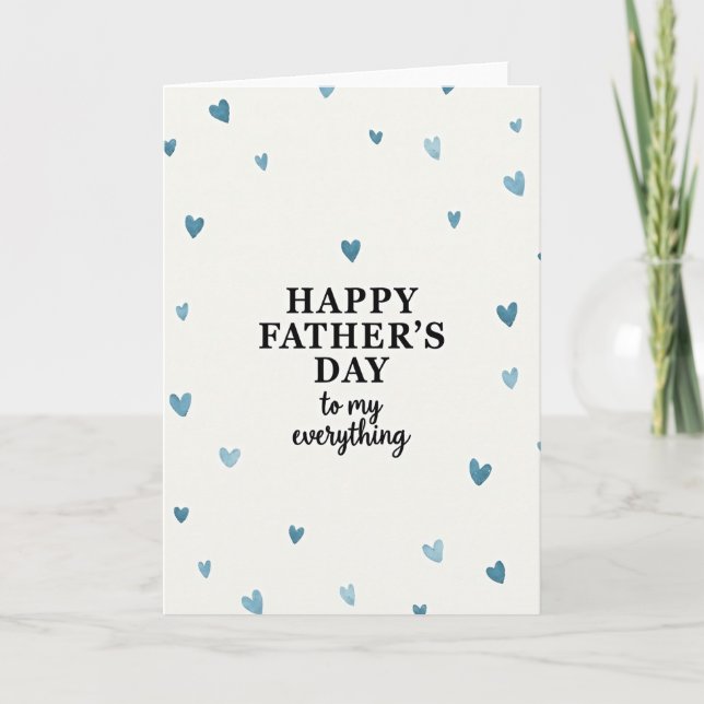 Serene Fathers Day Script Card (Front)