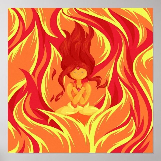 Serene Flame Princess Poster (Front)
