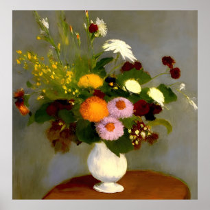 Serene Floral Still Life Print