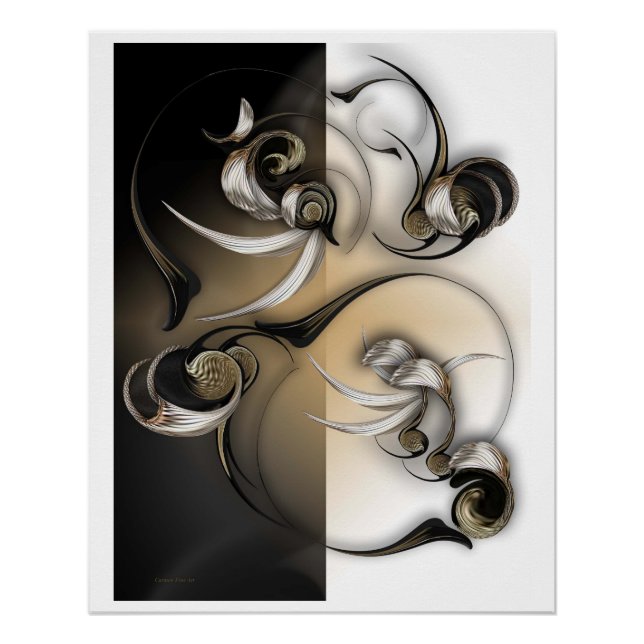 "Serene Flower", Glossy Poster (Front)