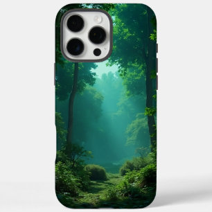 Serene Forest Glade in Morning Light - iPhone case