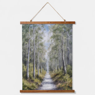 Serene Forest Path – Tranquil Nature Landscape Art Hanging Tapestry