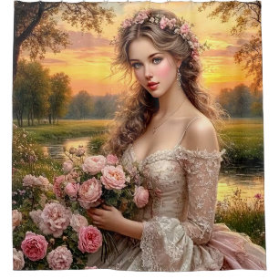 Serene Garden Beauty Shower Curtain