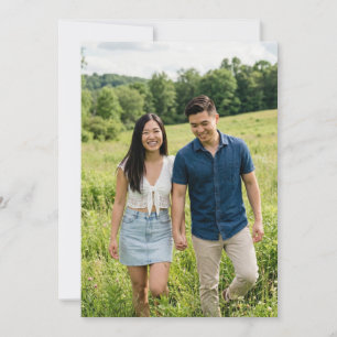 Serene Green Nature Photo Invitation