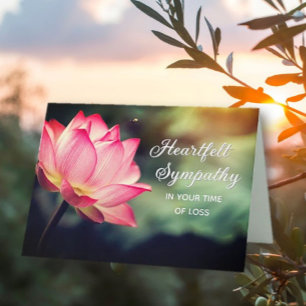 Serene. Heartfelt Sympathy Card