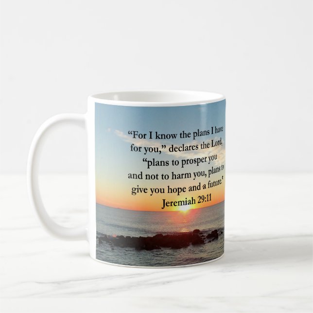 SERENE JEREMIAH 29:11 SUNRISE COFFEE MUG (Left)