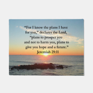 SERENE JEREMIAH 29:11 SUNRISE DOORMAT