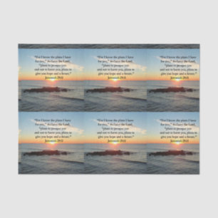 SERENE JEREMIAH 29:11 SUNRISE TISSUE PAPER
