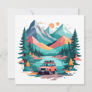 Serene Landscape Calm Tranquil Nature Outdoors Art Card
