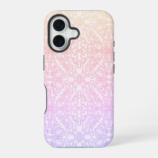 Serene Lavender & Mint Mandala Geometric Tile iPhone 16 Case