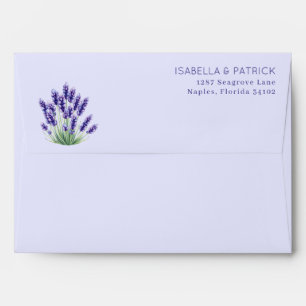 Serene Lavender Watercolor Botanical Envelope