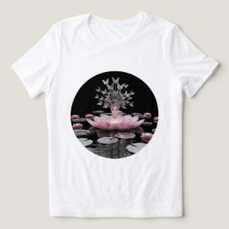 Serene Lotus Queen T-Shirt 👑🌺 Tri-Blend Shirt