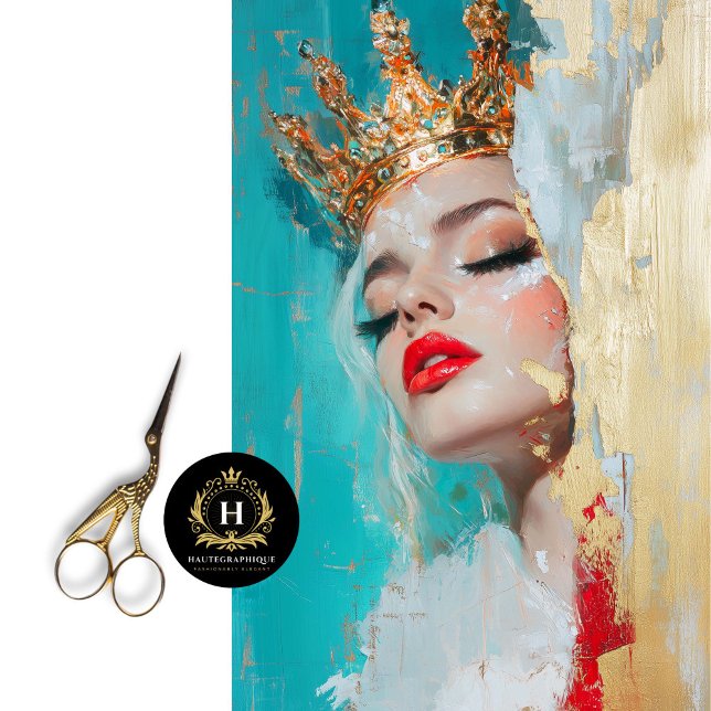 Serene Majesty Abstract Queen Decoupage Tissue Paper (Creator Uploaded)