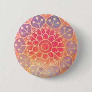 Serene Mandala 6 Cm Round Badge