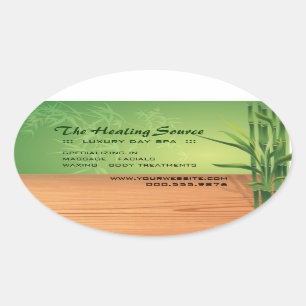 Serene Massage and Spa Oval Sticker
