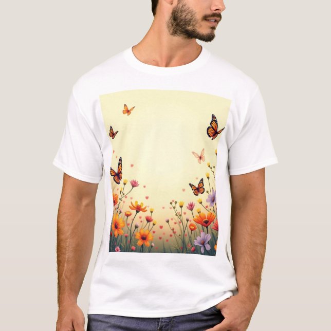 Serene Meadow Bliss T-Shirt Design (Front)
