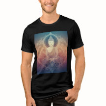 Serene Meditating Buddha Mandala T-Shirt - Spiritu