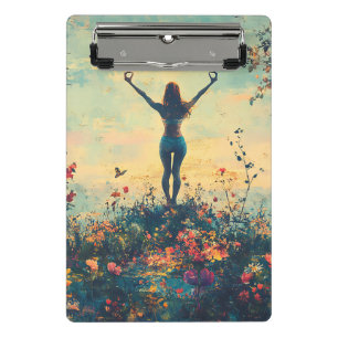 Serene Meditation at Sunrise (1) Mini Clipboard