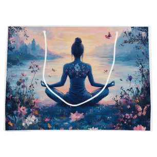 Serene Meditation at Sunrise (2) Large Gift Bag