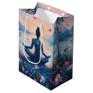 Serene Meditation at Sunrise (2) Medium Gift Bag