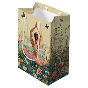 Serene Meditation at Sunrise (3) Medium Gift Bag