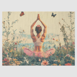 Serene Meditation at Sunrise (3) Tissue Paper