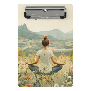 Serene Meditation at Sunrise (6) Mini Clipboard