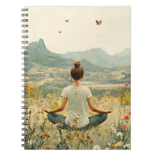 Serene Meditation at Sunrise (6) Notebook