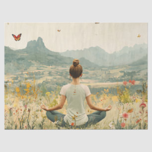 Serene Meditation at Sunrise (6) Tissue Paper