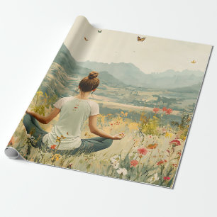 Serene Meditation at Sunrise (6) Wrapping Paper