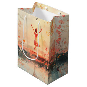 Serene Meditation at Sunrise (7) Medium Gift Bag