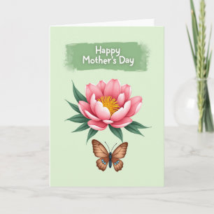 Serene Mothers Day Flower Card