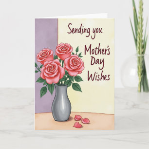 Serene Mothers Day Flowers Card