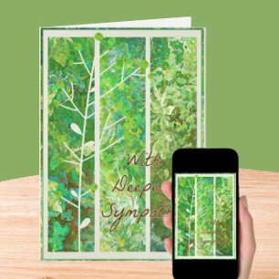 Serene Nature Art Sympathy Card