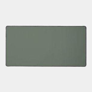 Serene Nature Dark Green Solid Colour Single Shade Desk Mat