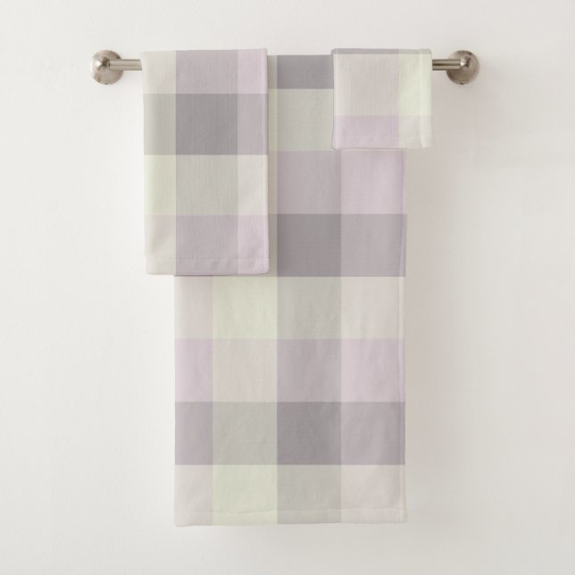 Serene Neutrals Colour Block  Bath Towel Set (Insitu)