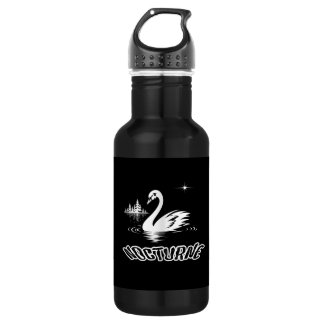 Serene Nocturne Swan Lake Aesthetic Pop Art 532 Ml Water Bottle