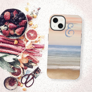 Serene Ocean Sunset Sunrise Monogram Samsung Galaxy Case