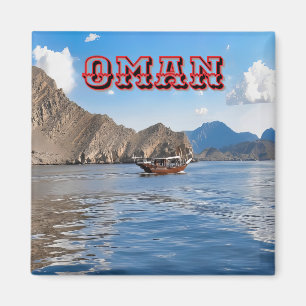 Serene Omani waters and majestic mountains Magnet